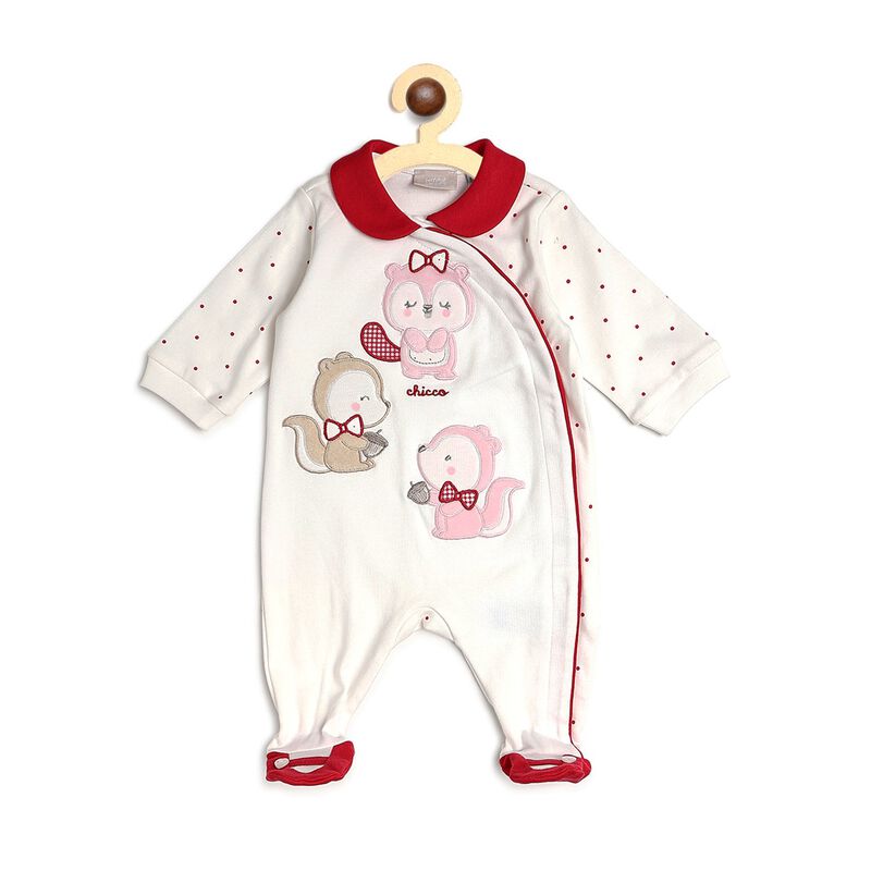 Girls Bronze Knitted Front Opening Babysuit image number null